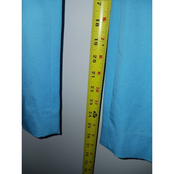 J Mclaughlin Pants Women's 4 Light Baby Blue Cotton Crop Casual Ankle Side Zip - Picture 11 of 11